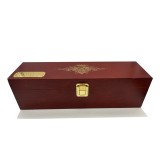 Luxe hoogglans desk-hamer met houten houder verpakt in stijlvolle houten kist